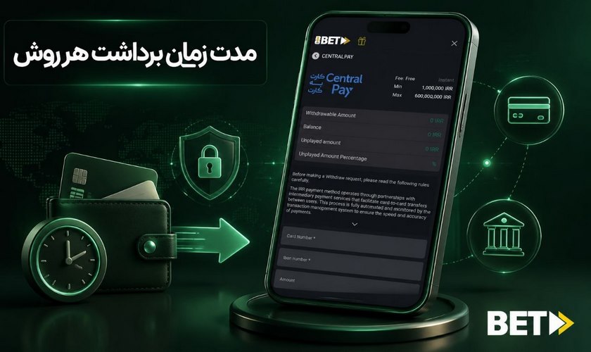 مدت زمان برداشت از بت فوروارد